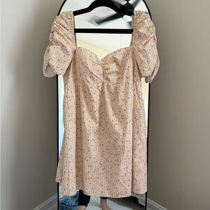 Giani Bini Floral Mini Dress in Cream